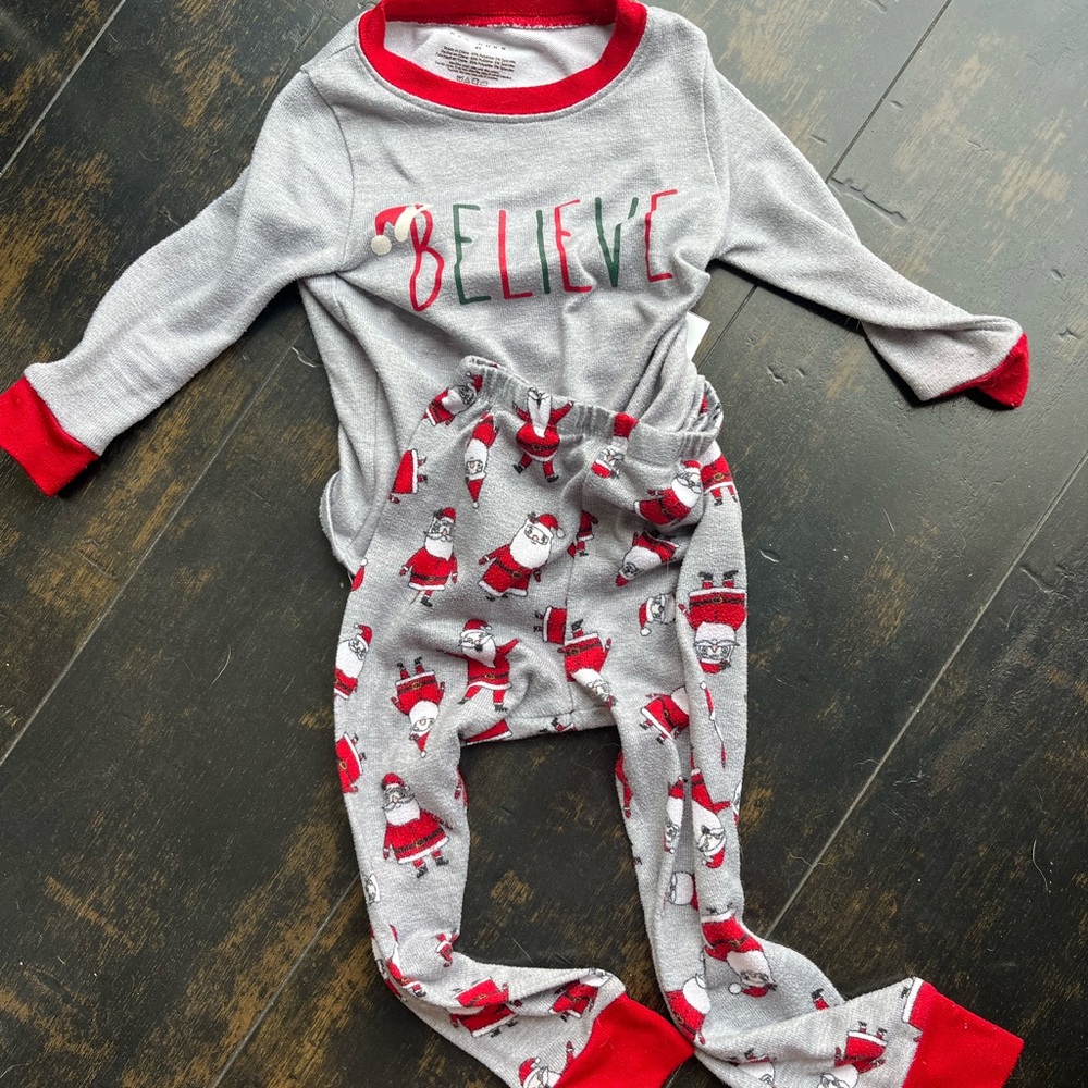 Rae Dunn Santa Pajama Set